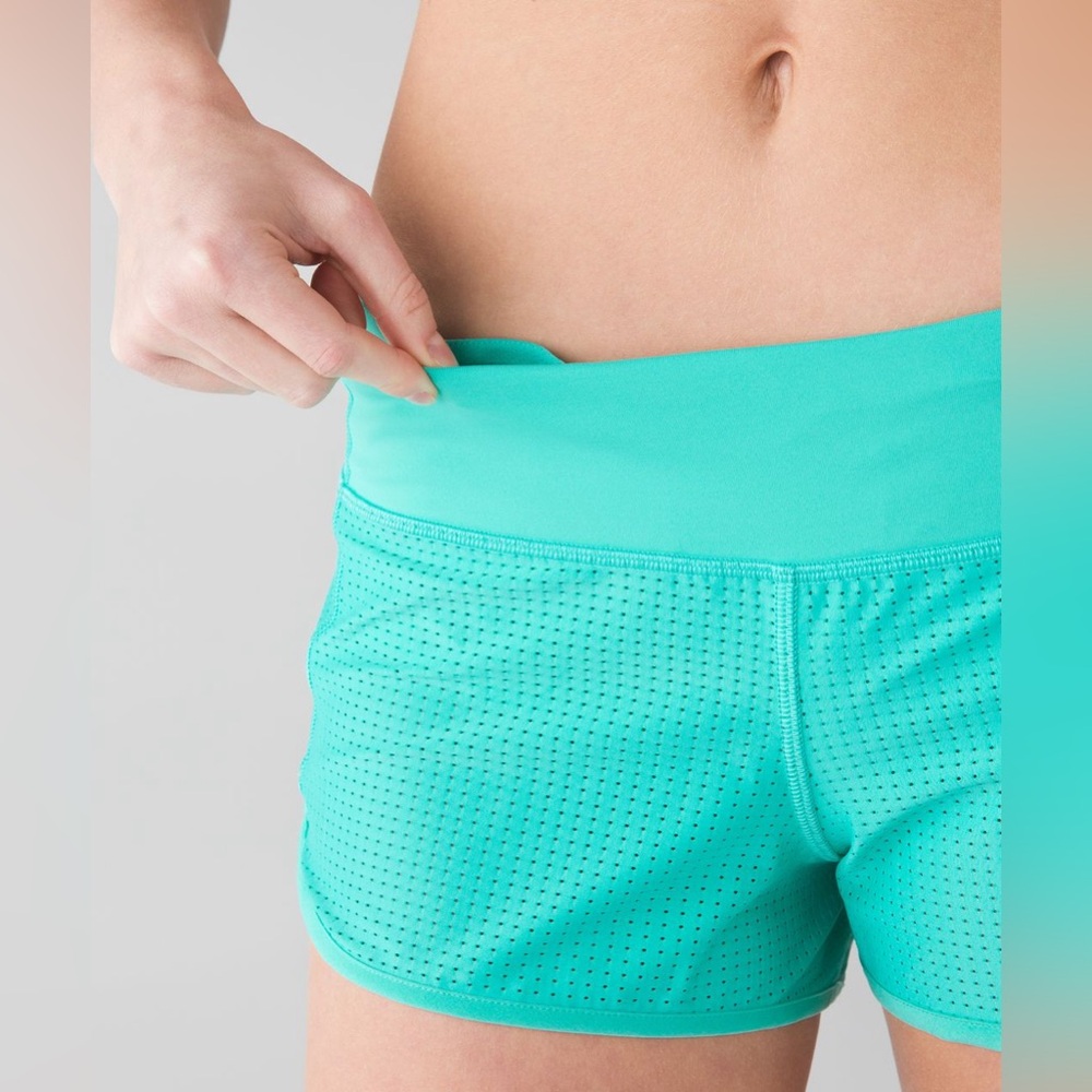 LULULEMON Speed Short (Mesh) in Bali Breeze Size 2 RARE HTF Unicorn - Picture 5 of 13